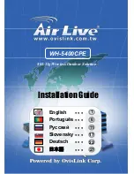 Air Live WH-5400CPE Installation Manual preview