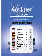 Предварительный просмотр 1 страницы Air Live WL-5400CAM Quick Setup Manual