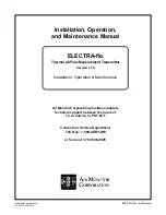 Air Monitor Corporation ELECTRA-flo Installation, Operation And Maintenance Instructions предпросмотр