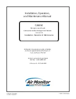 Предварительный просмотр 1 страницы Air Monitor CAMM Installation, Operation And Maintenance Manual