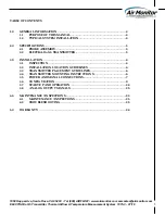 Предварительный просмотр 3 страницы Air Monitor ELECTRA-flo G5 Installation, Operation And Maintenance Manual