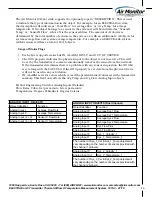 Предварительный просмотр 16 страницы Air Monitor ELECTRA-flo G5 Installation, Operation And Maintenance Manual