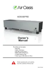 Preview for 1 page of Air Oasis AO5000PRO Owner'S Manual