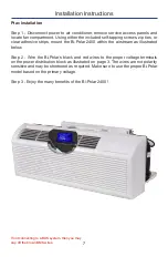 Предварительный просмотр 9 страницы Air Oasis Bi-Polar 2400 Owner'S Manual