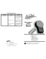 Предварительный просмотр 1 страницы Air Oasis Dual Induct (120v) Owner'S Manual