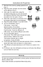 Preview for 4 page of Air Oasis HF-261 Owner'S Manual