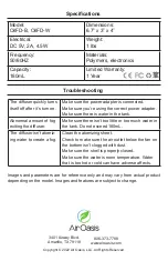 Preview for 4 page of Air Oasis OilFD-B Owner'S Manual