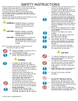 Preview for 3 page of Air-Pro 01A series Installation Instructions & Use & Care Manual