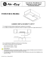 Preview for 10 page of Air-Pro 01A series Installation Instructions & Use & Care Manual