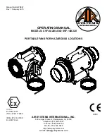 Preview for 1 page of AIR SYSTEMS INTERNATIONAL CVF-12EX22 Operating Manual