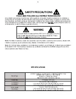 Preview for 6 page of AIR SYSTEMS INTERNATIONAL CVF-12EX22 Operating Manual