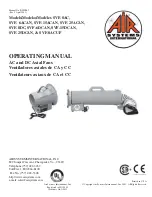 Предварительный просмотр 1 страницы AIR SYSTEMS INTERNATIONAL SVF- 6ACAN Operating Manual