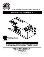 AIR SYSTEMS CO2-91IS Operating Instructions Manual предпросмотр