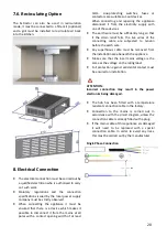 Preview for 20 page of Air Uno Diamond 60 Installation & User'S Instructions