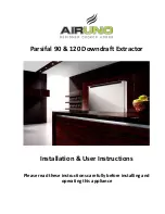 Preview for 1 page of Air Uno Parsifal 120 Installation & User'S Instructions