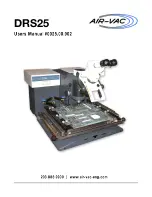 Air-Vac DRS25 User Manual preview