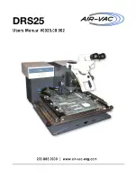 Preview for 1 page of Air-Vac DRS25 User Manual