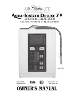 Air Water Life Aqua-Ionizer Deluxe 7.0 Owner'S Manual preview