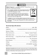 Preview for 12 page of Air Water Life Aqua-Ionizer Deluxe 7.0 Owner'S Manual