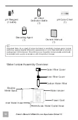 Предварительный просмотр 4 страницы Air Water Life Aqua-Ionizer Deluxe 9.0 Owner'S Manual