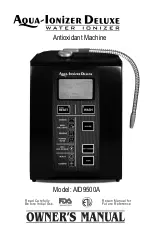 Air Water Life Aqua-Ionizer Deluxe AID9500A Owner'S Manual preview