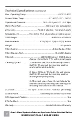 Preview for 14 page of Air Water Life Aqua-Ionizer Deluxe AID9500A Owner'S Manual