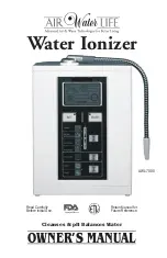 Preview for 1 page of Air Water Life AQUA-IONIZER PRO Owner'S Manual