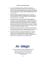 Предварительный просмотр 28 страницы Air Weigh LoadMax Operation Manual