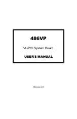 Preview for 1 page of Air 486VP User Manual