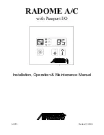 Preview for 1 page of Air RADOME A/C Installation, Operation & Maintenance Manual