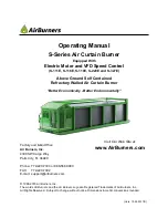 AirBurners S-111E Operating Manual preview