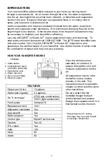 Preview for 3 page of Aircare 4DTS 300 Use And Care Manual