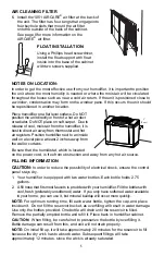 Preview for 5 page of Aircare 4DTS 300 Use And Care Manual