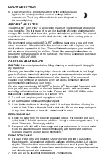 Preview for 8 page of Aircare 4DTS 300 Use And Care Manual