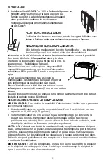 Preview for 17 page of Aircare 4DTS 300 Use And Care Manual