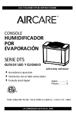 Preview for 25 page of Aircare 4DTS 300 Use And Care Manual