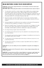 Preview for 4 page of Aircare 4DTS 900 Setup Manual And Owners Manual