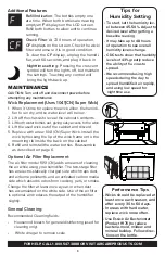 Preview for 8 page of Aircare 4DTS 900 Setup Manual And Owners Manual