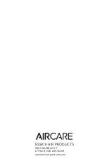 Preview for 40 page of Aircare 4DTS 900 Setup Manual And Owners Manual