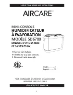 Preview for 9 page of Aircare 5D6700 Use And Care Manual