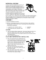 Preview for 4 page of Aircare 831000 Use And Care Manual