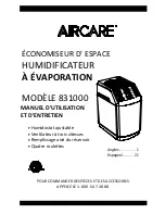 Preview for 11 page of Aircare 831000 Use And Care Manual