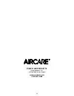 Preview for 32 page of Aircare 831000 Use And Care Manual