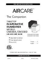 Aircare CM330A Use And Care Manual preview