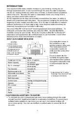 Preview for 3 page of Aircare CREDENZA 696 400HB Use And Care Manual