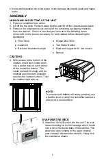 Preview for 4 page of Aircare CREDENZA 696 400HB Use And Care Manual