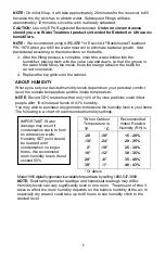 Preview for 6 page of Aircare CREDENZA 696 400HB Use And Care Manual