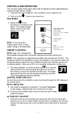 Preview for 7 page of Aircare CREDENZA 696 400HB Use And Care Manual