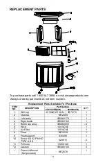 Preview for 11 page of Aircare CREDENZA 696 400HB Use And Care Manual