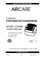 Aircare E35000 Use And Care Manual preview